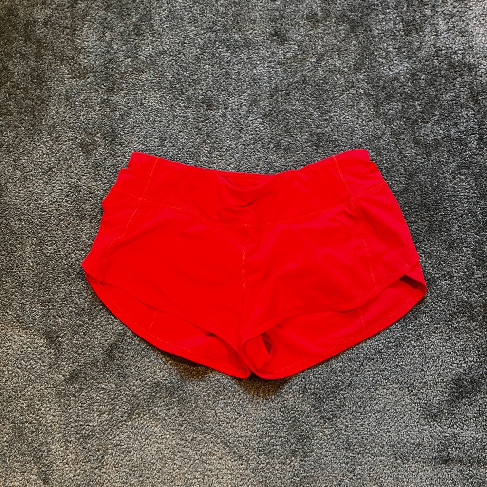 Lululemon speed shorts 2.5" size 6